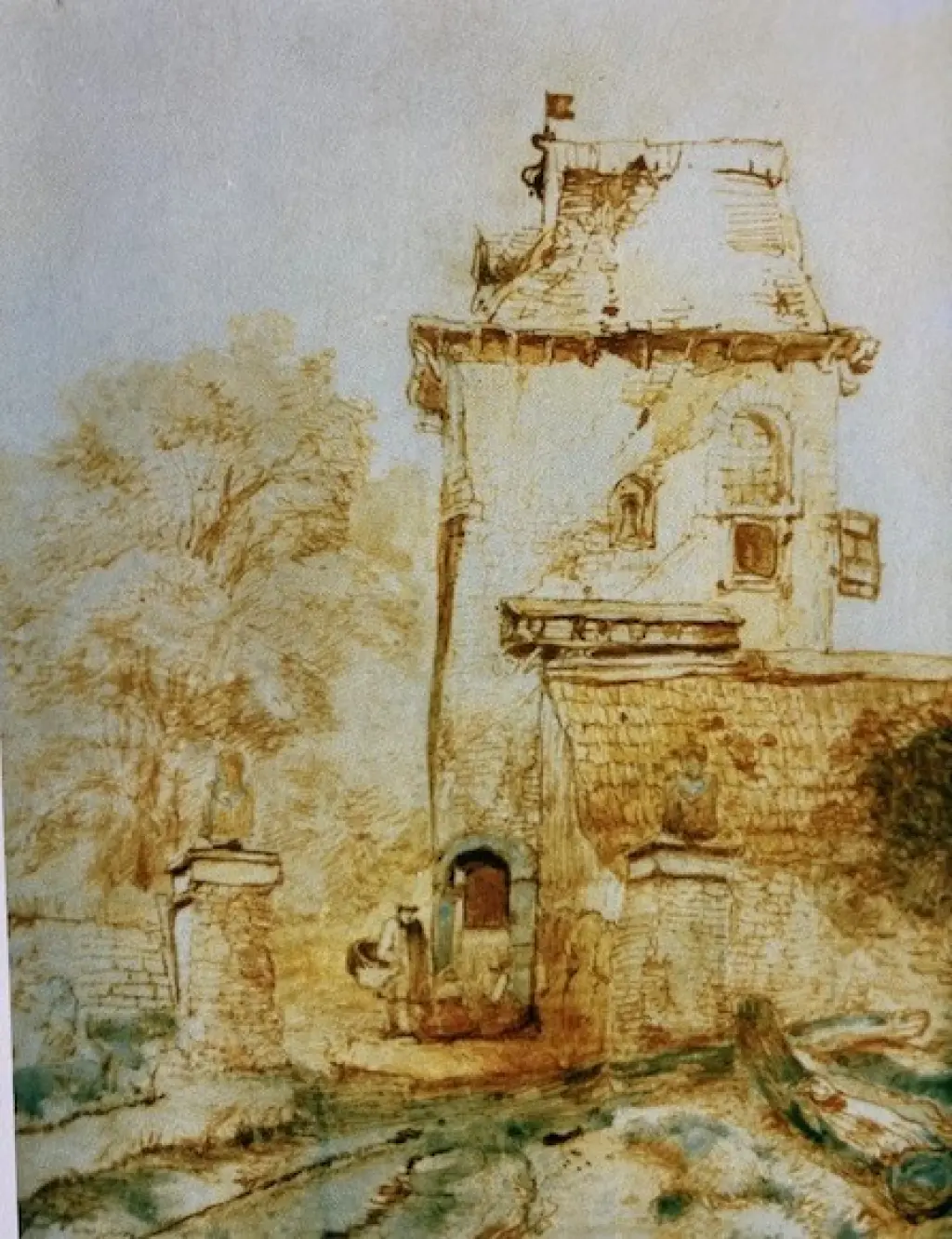 Landhuis met toegangspoort 